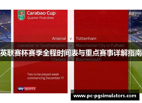 英联赛杯赛季全程时间表与重点赛事详解指南 英联赛杯赛季全程时间表与重点赛事详解指南