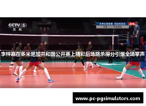 李梓嘉在多米尼加共和国公开赛上精彩后场跳杀得分引爆全场掌声